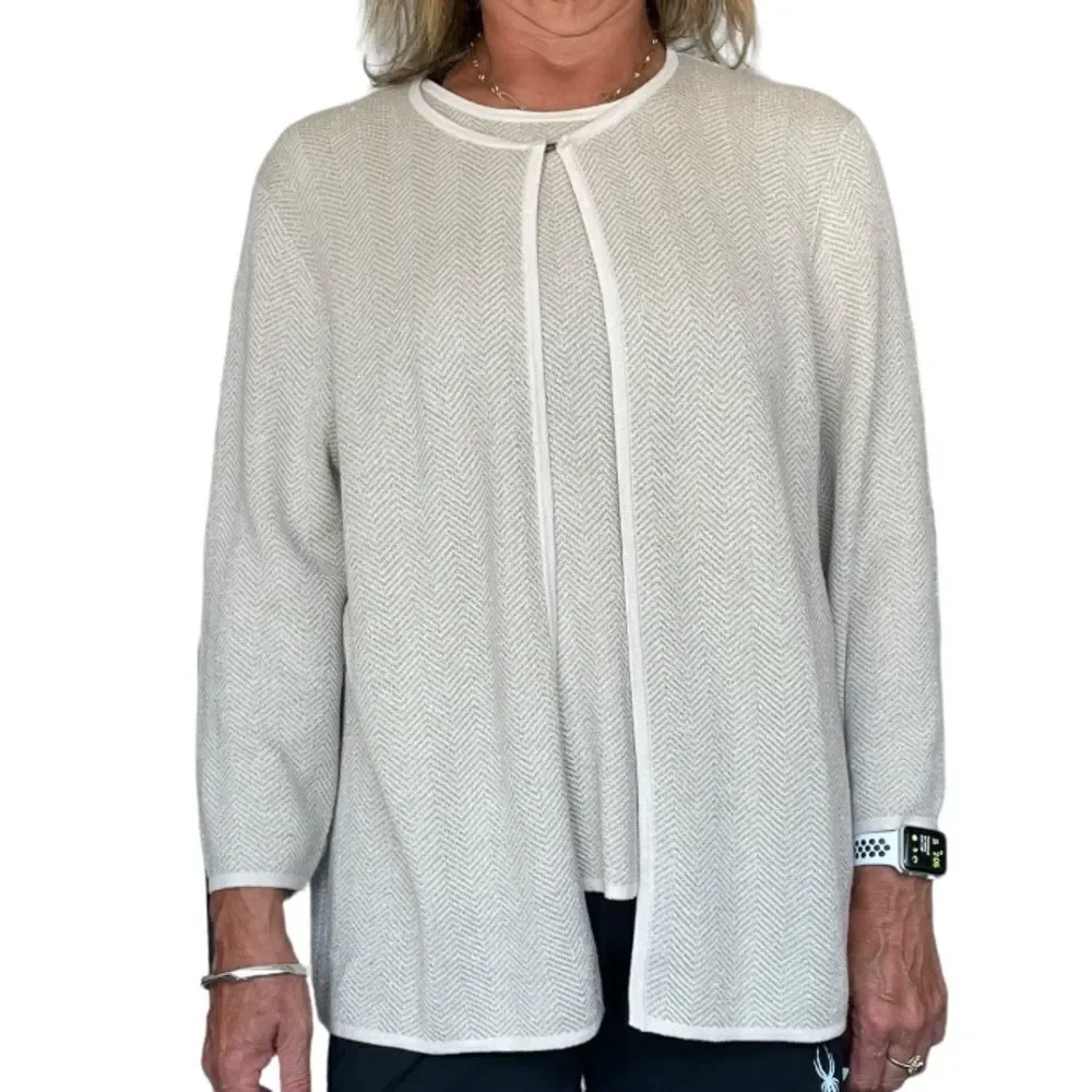 620 - 2 PIECE COORDINATED SWEATER SET, XL, by PRESTON & YORK‎